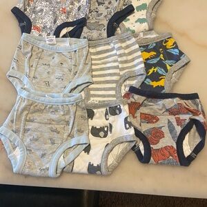 100% Cotton 9 pieces Kids Dinosaur and Animal Print Underwear Set Big Elephant